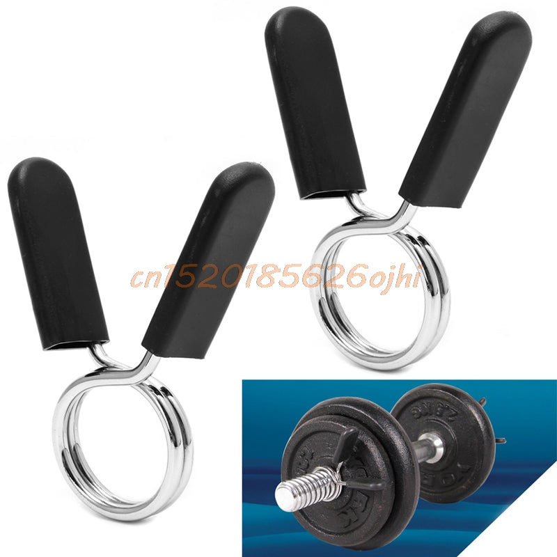 1 Pair 25/28/30 mm  Barbell Clamp Spring Collar Clips